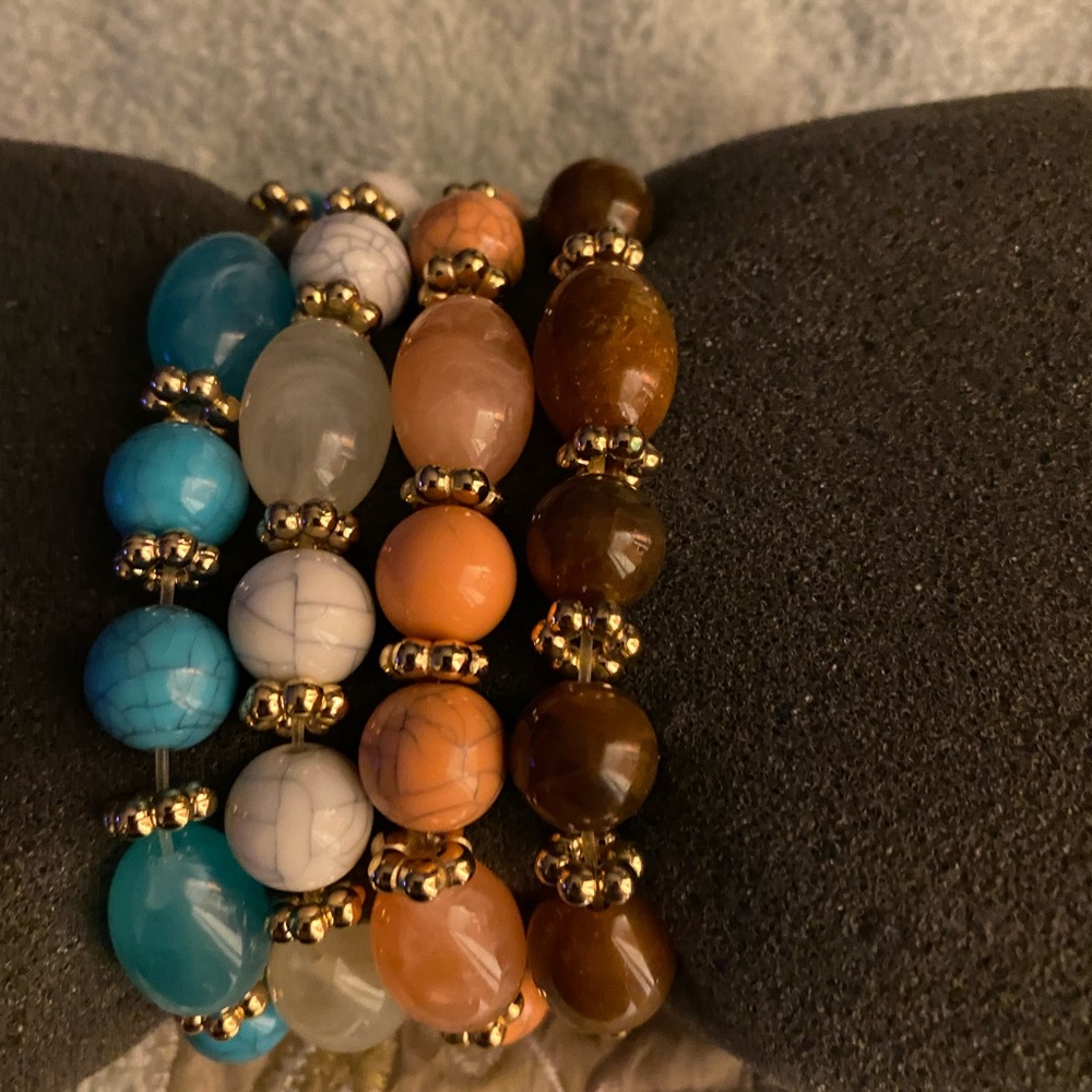 Beaded Stackable Bracelet Bundle - image 1